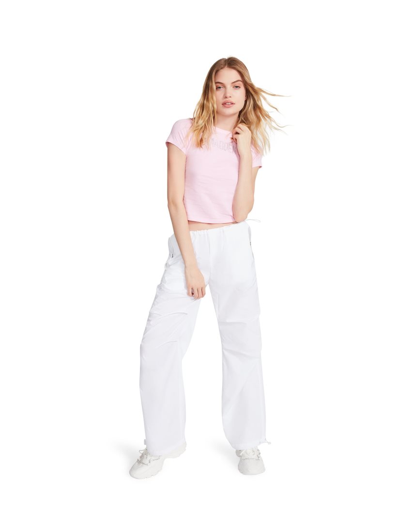 White Steve Madden Pia Parachute Women's Pants | PH 9047NUM